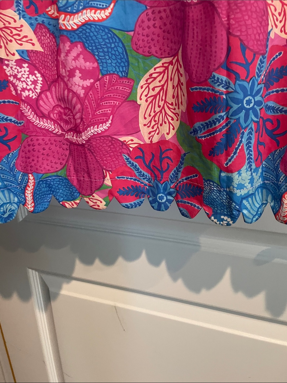Marie by Victoria Dunn Pink Floral Ruffled Midi Dress - Picture 4 of 5